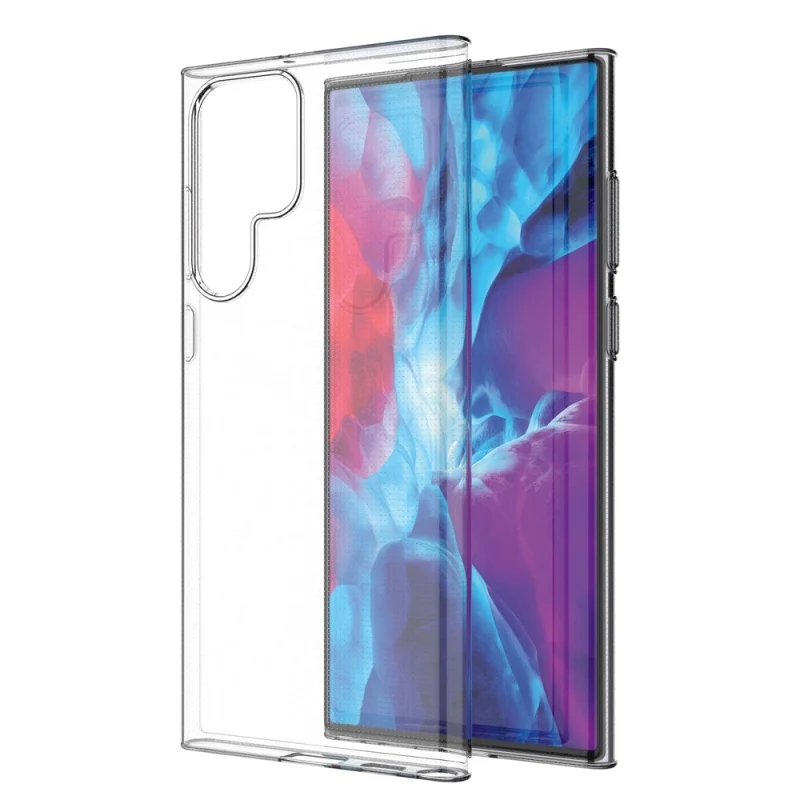 Żelowy pokrowiec etui Ultra Clear 0.5mm Samsung Galaxy S22 Ultra przezroczysty - obrazek 7