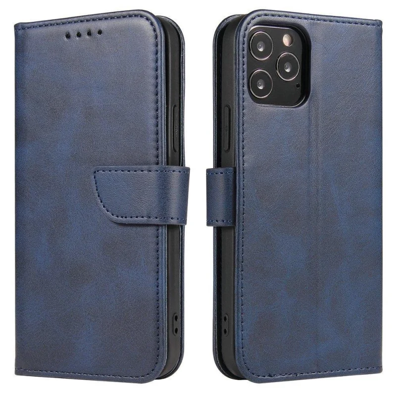 Magnet Case elegancki futerał etui pokrowiec z klapką i funkcją podstawki Xiaomi Redmi Note 11 Pro+ 5G (China) / 11 Pro 5G (China) / Mi11i HyperCharge / POCO X4 NFC niebieski