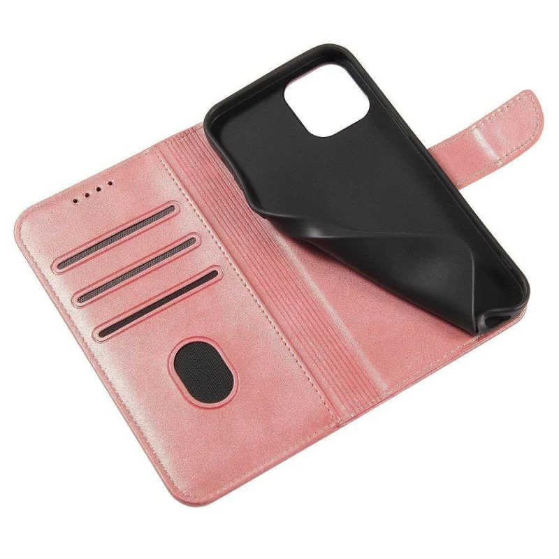 Etui Magnet Case z klapką do Xiaomi Redmi Note 11 Pro+ 5G (China) / 11 Pro 5G (China) / Mi11i HyperCharge / Poco X4 NFC 5G - różowe - obrazek 7