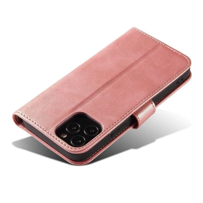 Magnet Case elegancki futerał etui pokrowiec z klapką i funkcją podstawki Poco M4 Pro 5G różowy - obrazek 5