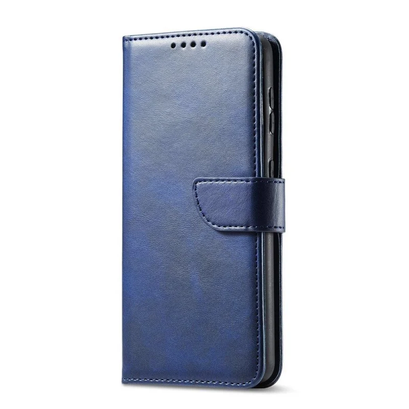 Magnet Case elegancki futerał etui pokrowiec z klapką i funkcją podstawki Samsung Galaxy S22 Ultra niebieski - obrazek 7