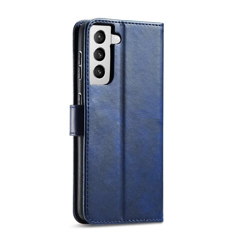 Magnet Case elegancki futerał etui pokrowiec z klapką i funkcją podstawki Samsung Galaxy S22 Ultra niebieski - obrazek 8