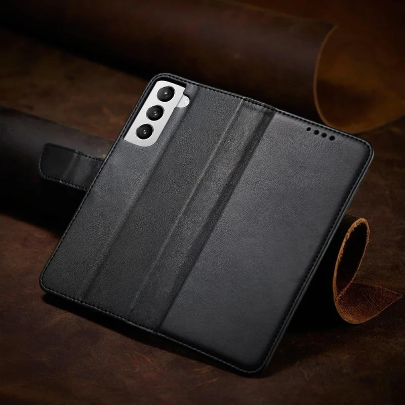 Magnet Case elegancki futerał etui pokrowiec z klapką i funkcją podstawki Samsung Galaxy S22+ (S22 Plus) czarny - obrazek 15