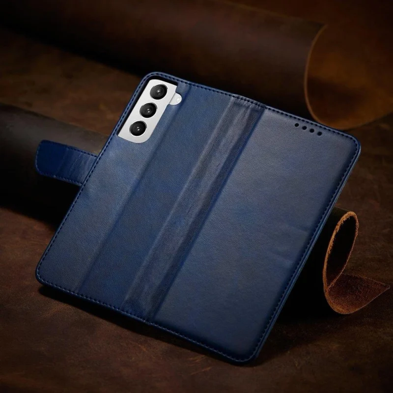 Magnet Case elegancki futerał etui pokrowiec z klapką i funkcją podstawki Samsung Galaxy S22+ (S22 Plus) niebieski - obrazek 15