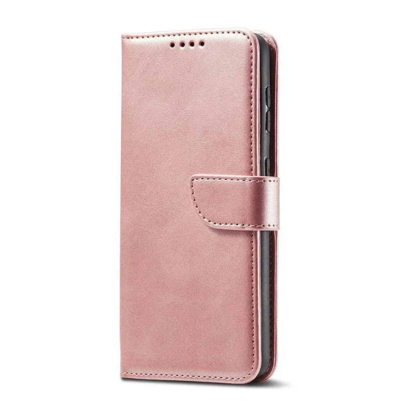 Magnet Case elegancki futerał etui pokrowiec z klapką i funkcją podstawki Samsung Galaxy S22+ (S22 Plus) różowy - obrazek 7