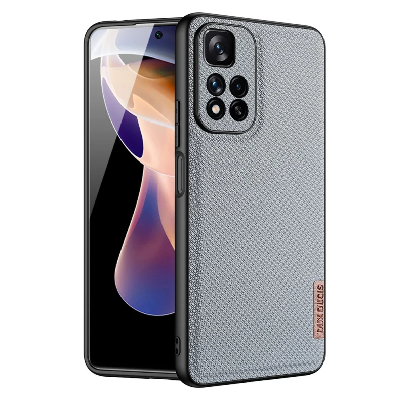 Dux Ducis Fino etui pokrowiec pokryty nylonowym materiałem Xiaomi Redmi Note 11 Pro+ 5G (China) / 11 Pro 5G (China) / Mi11i HyperCharge / Poco X4 NFC 5G niebieski