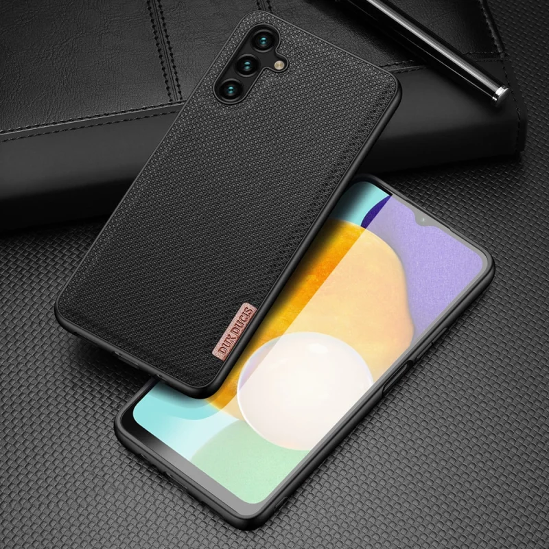 Dux Ducis Fino etui pokrowiec pokryty nylonowym materiałem Samsung Galaxy A13 5G czarny - obrazek 2