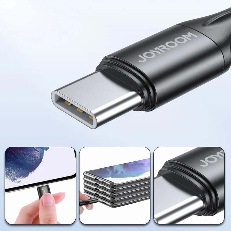 Kabel Joyroom S-2030N1-60 USB-C / USB-C PD 60W 3A 2m - czarny - obrazek 3