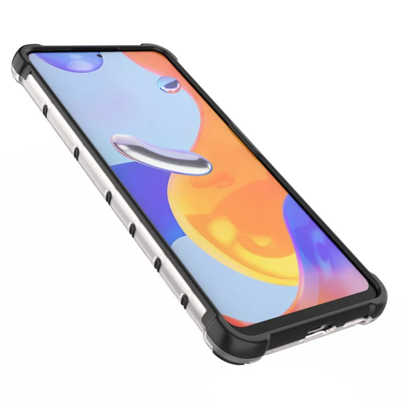 Honeycomb etui pancerny pokrowiec z żelową ramką Xiaomi Redmi Note 11 Pro+ / 11 Pro czarny - obrazek 10