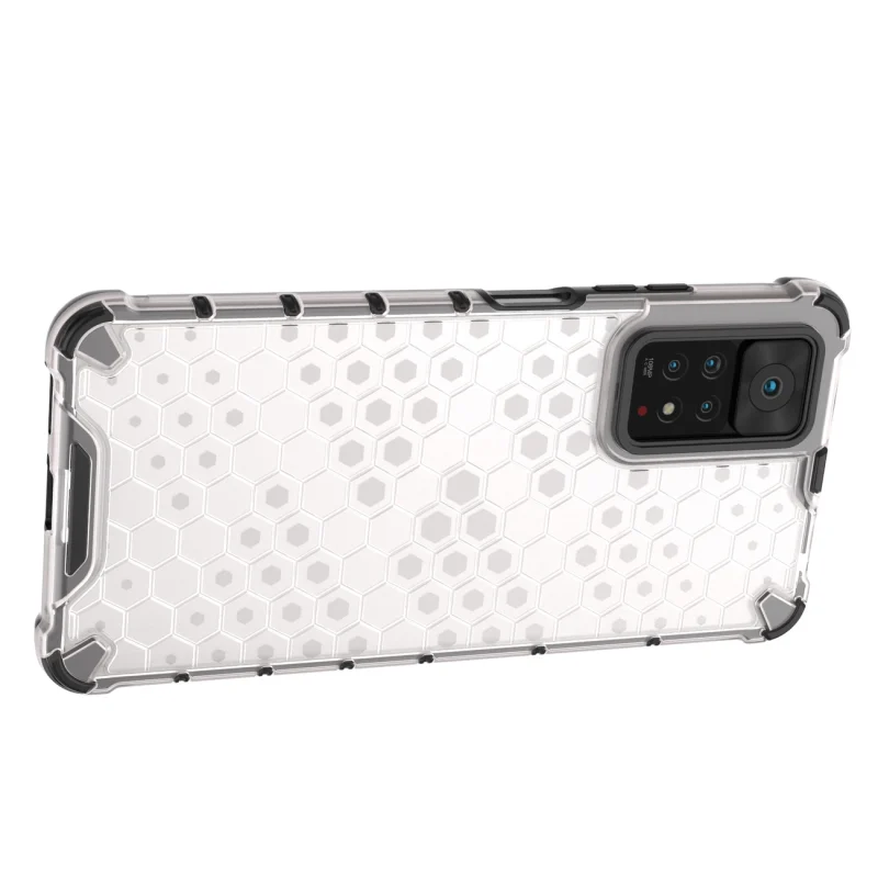 Honeycomb etui pancerny pokrowiec z żelową ramką Xiaomi Redmi Note 11 Pro+ / 11 Pro czarny - obrazek 14