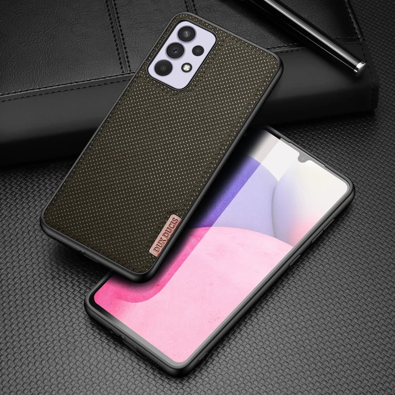 Dux Ducis Fino etui pokrowiec pokryty nylonowym materiałem Samsung Galaxy A33 5G zielony - obrazek 2