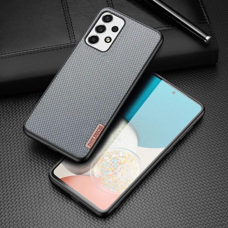 Dux Ducis Fino etui pokrowiec pokryty nylonowym materiałem Samsung Galaxy A53 5G niebieski - obrazek 2