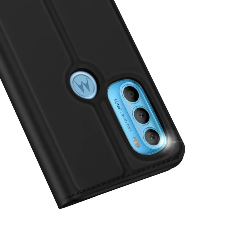 Dux Ducis Skin Pro kabura etui pokrowiec z klapką Motorola Moto G71 5G czarny - obrazek 3