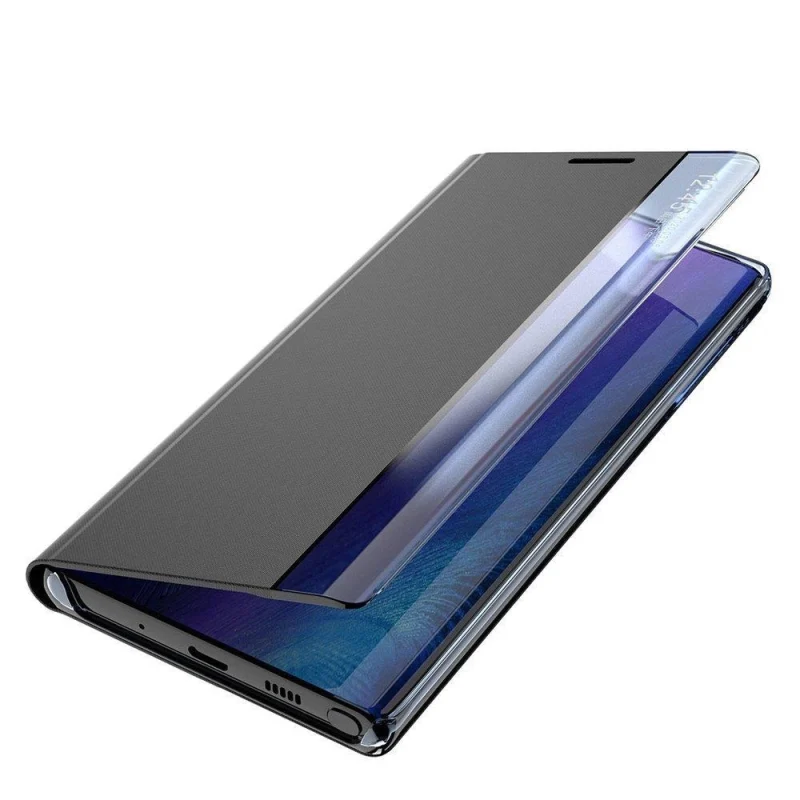 New Sleep Case pokrowiec etui z klapką z funkcją podstawki Samsung Galaxy A73 czarny - obrazek 7