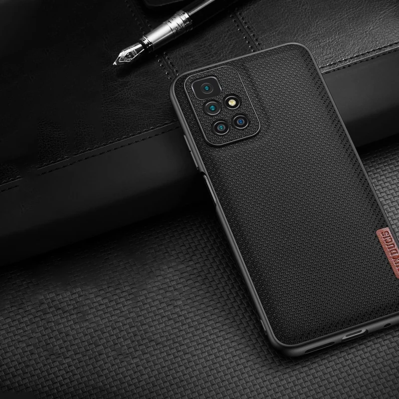 Dux Ducis Fino etui pokrowiec pokryty nylonowym materiałem Xiaomi Redmi 10 niebieski - obrazek 3