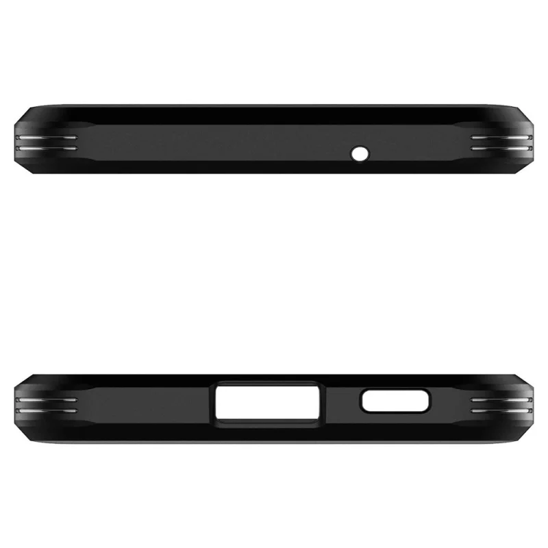 Etui Spigen Tough Armor na Samsung Galaxy S21 FE - czarne - obrazek 6