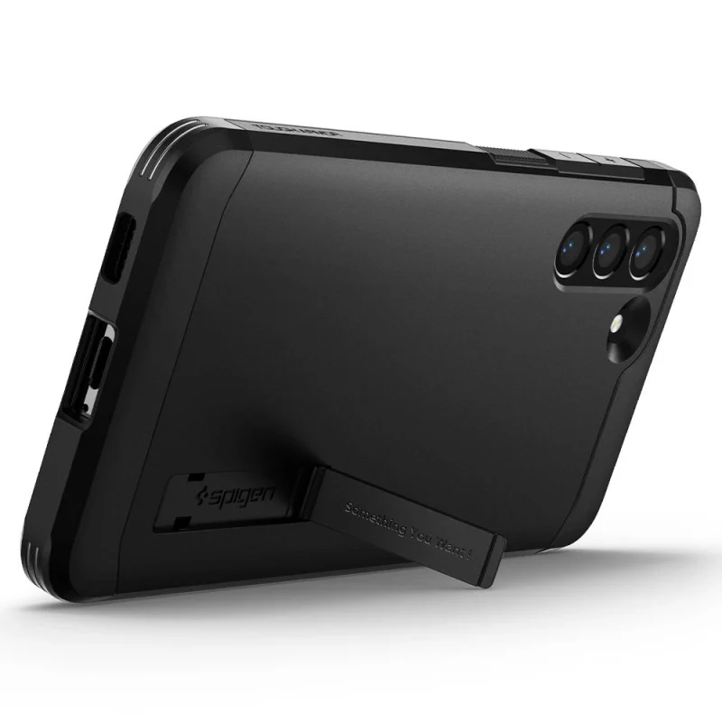 Etui Spigen Tough Armor na Samsung Galaxy S21 FE - czarne - obrazek 8