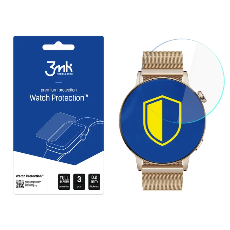 Folia ochronna 3mk Watch Protection™ v. ARC+ na Huawei Watch GT 3 42mm