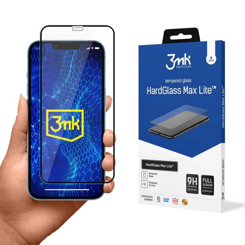 Szkło 9H 3mk HardGlass Max Lite™ na iPhone 13 mini