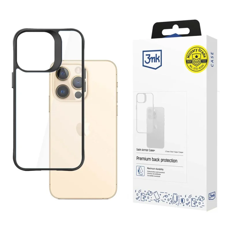 Etui 3mk Satin Armor Case+ na iPhone 13 Pro Max - przezroczyste