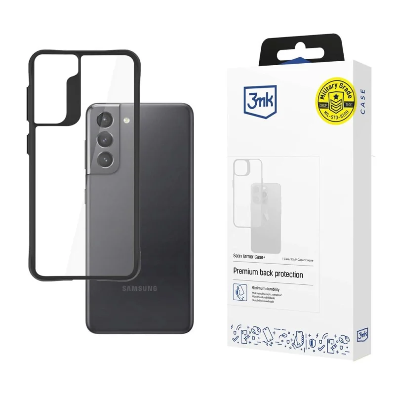 Etui 3mk Satin Armor Case+ na Samsung Galaxy S21 5G - przezroczyste