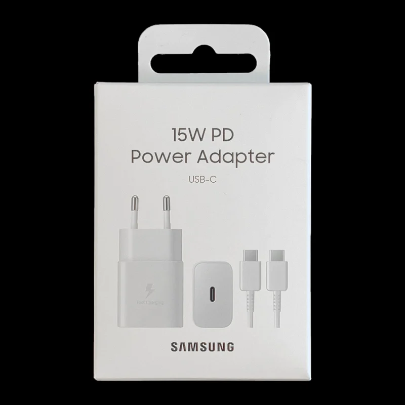 Ładowarka sieciowa Samsung EP-T1510XWEGEU USB-C 15W PD AFC + kabel USB-C - biała - obrazek 5