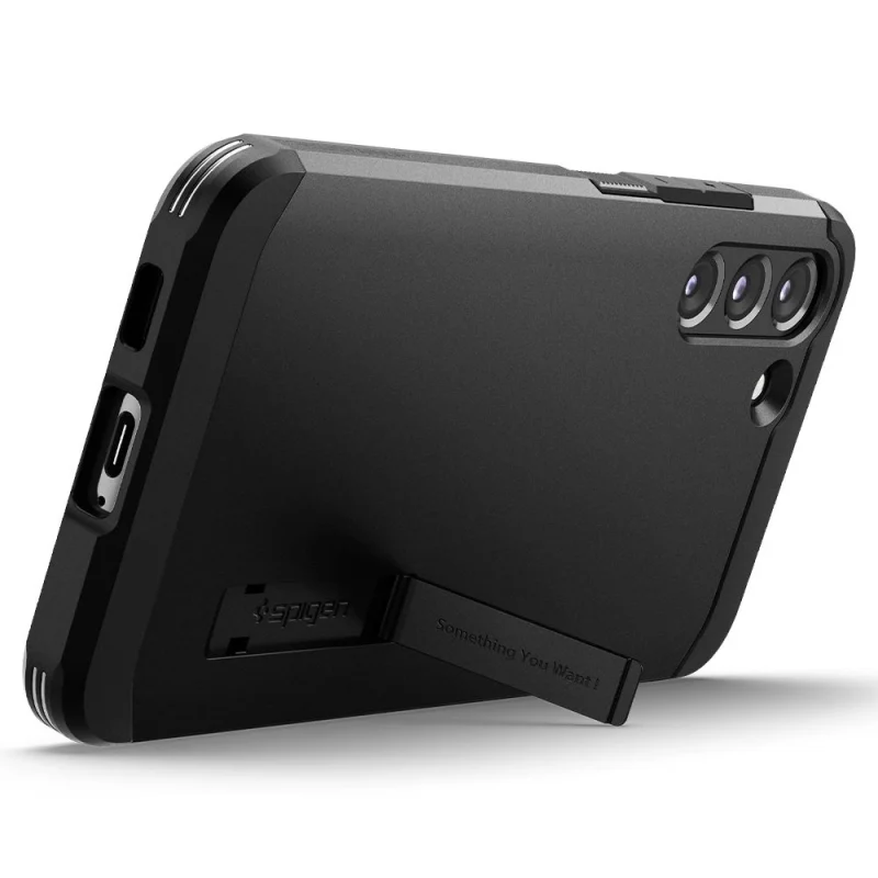 Etui Spigen Tough Armor na Samsung Galaxy S22 - czarne - obrazek 8