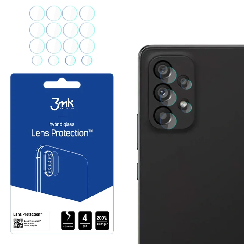 Szkło na aparat 3mk Lens Protection™ hybrydowe na Samsung Galaxy A53 5G