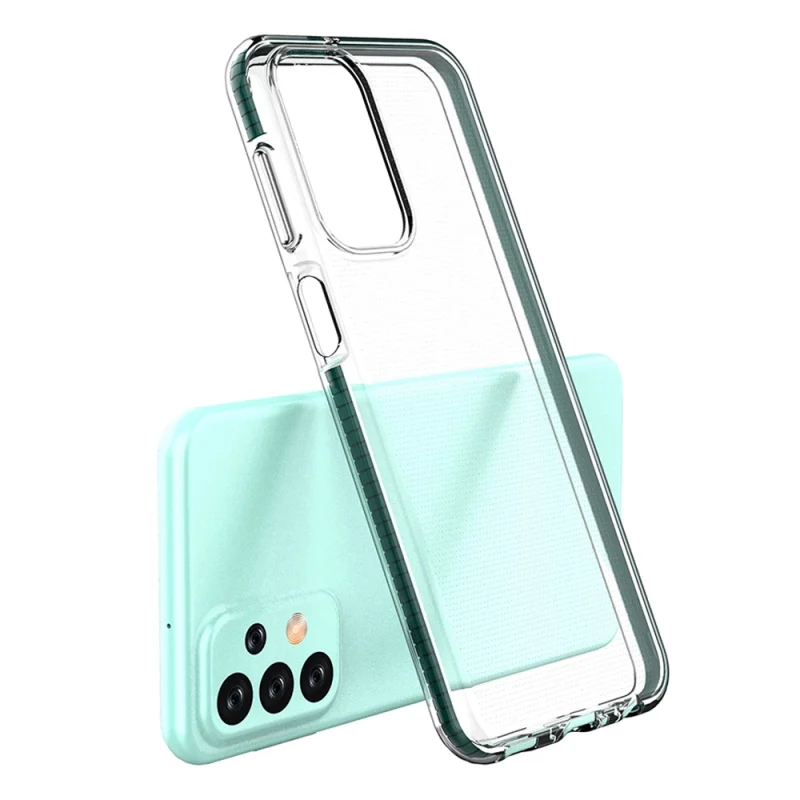 Spring Case etui Samsung Galaxy A23 silikonowy pokrowiec z ramką jasnoniebieskie - obrazek 3