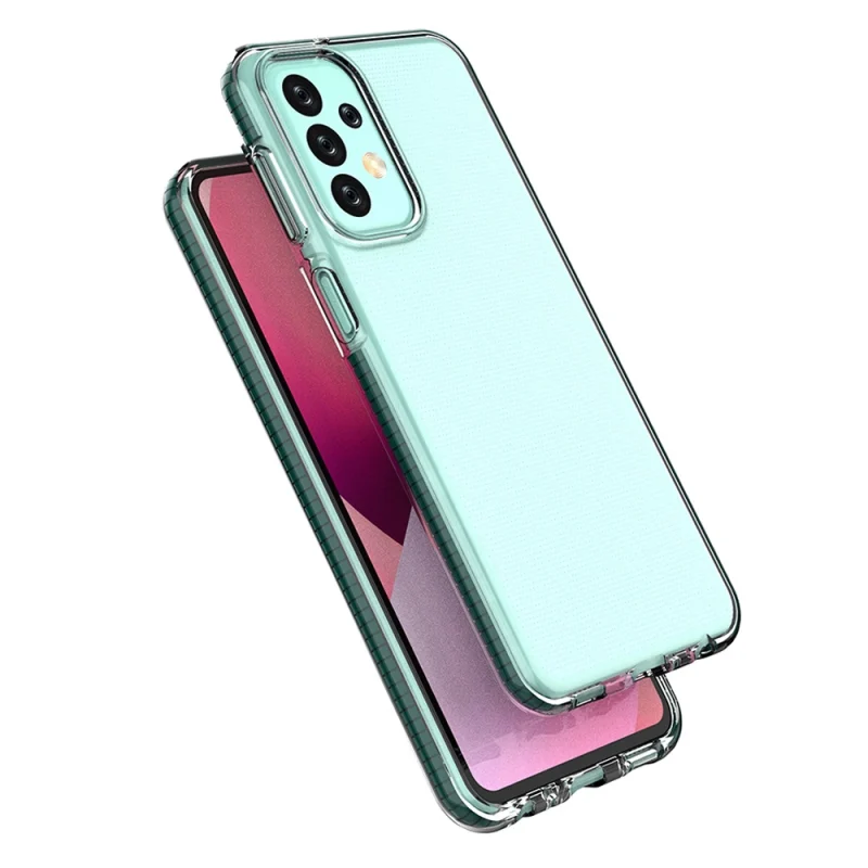 Spring Case etui Samsung Galaxy A23 silikonowy pokrowiec z ramką jasnoniebieskie - obrazek 4