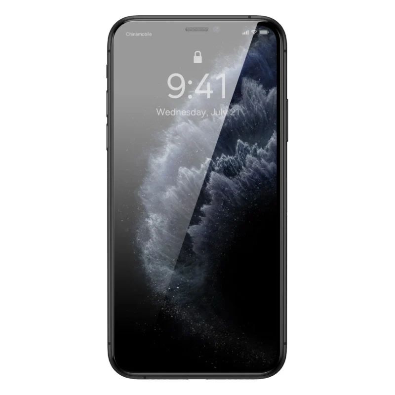 Szkło Baseus Privacy Anti Spy hartowane prywatyzujące na iPhone 11 Pro Max / iPhone XS Max z pozycjonerem - obrazek 3