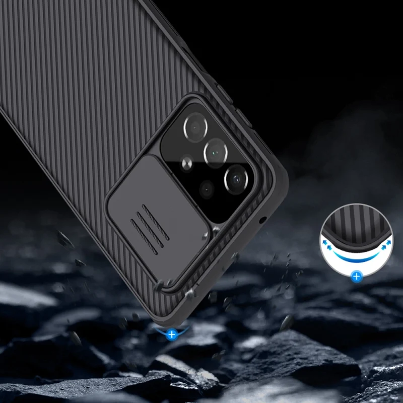 Nillkin CamShield Pro Case pancerne etui pokrowiec osłona na aparat kamerę Samsung Galaxy A73 niebieski - obrazek 16