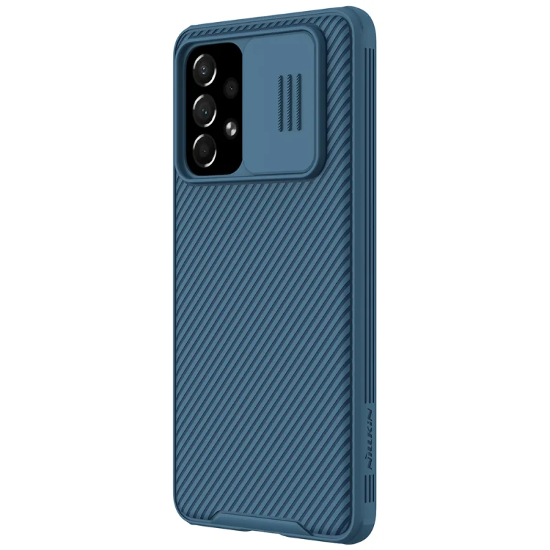 Nillkin CamShield Pro Case pancerne etui pokrowiec osłona na aparat kamerę Samsung Galaxy A73 niebieski - obrazek 3