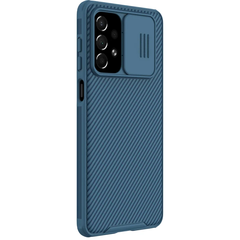 Nillkin CamShield Pro Case pancerne etui pokrowiec osłona na aparat kamerę Samsung Galaxy A73 niebieski - obrazek 6