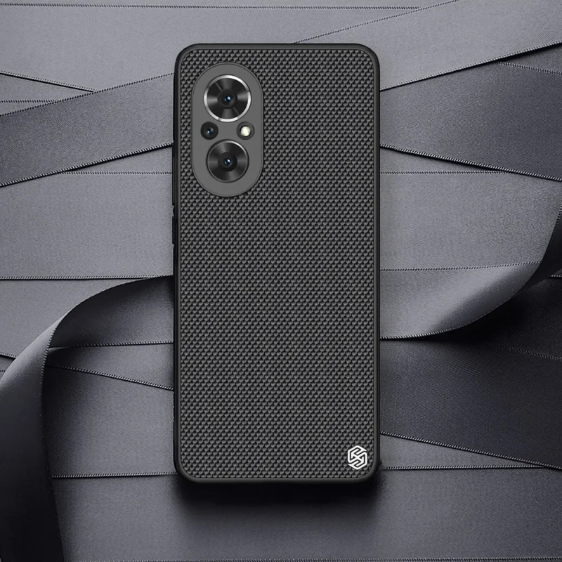 Nillkin Textured Case wytrzymałe wzmocnione etui z żelową ramką i nylonem na tyle Honor 50 SE czarny - obrazek 10