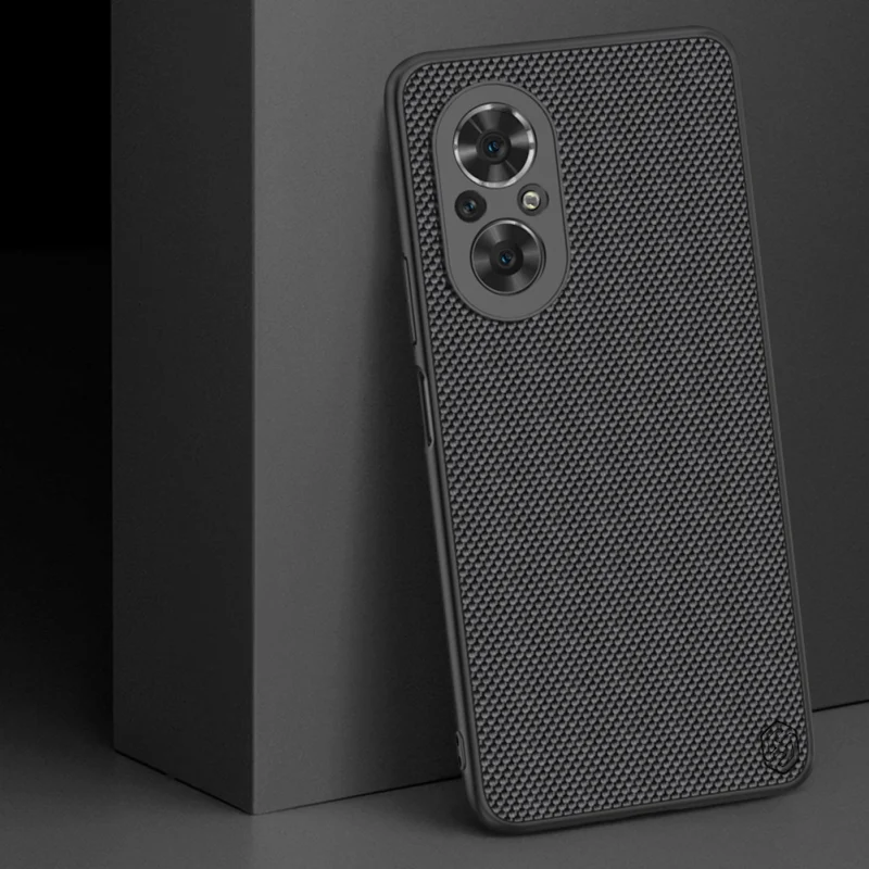 Nillkin Textured Case wytrzymałe wzmocnione etui z żelową ramką i nylonem na tyle Honor 50 SE czarny - obrazek 11