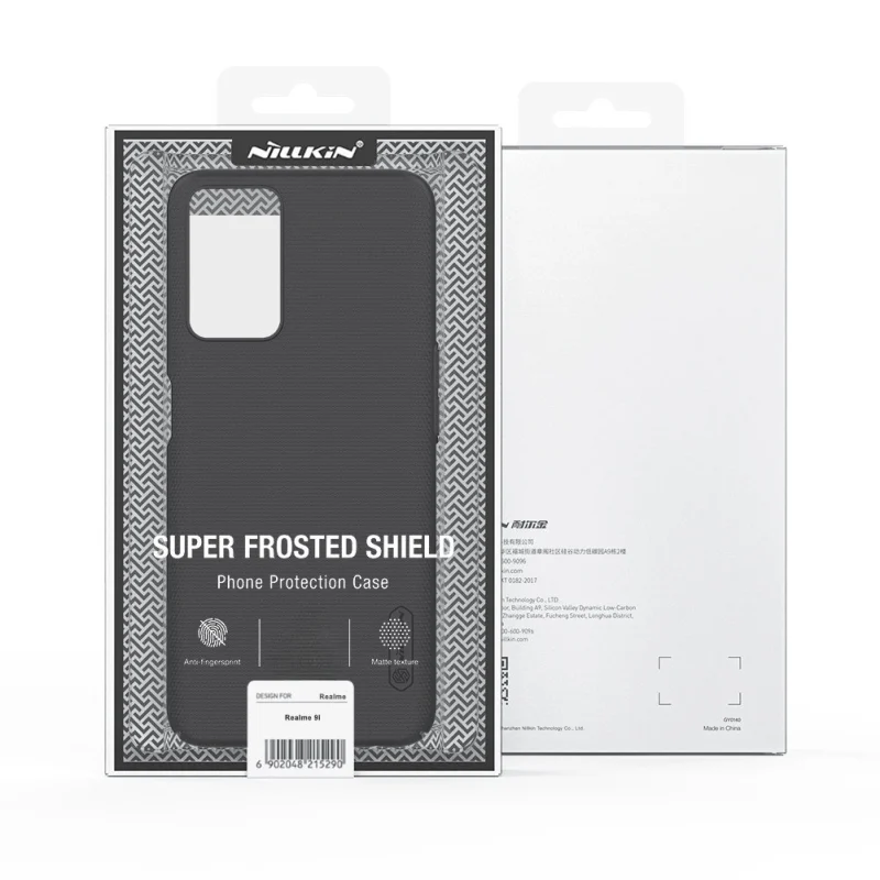 Nillkin Super Frosted Shield wzmocnione etui pokrowiec Realme 9i czarny - obrazek 5