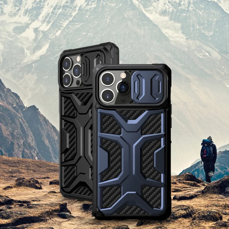 Nillkin Adventurer Case etui do iPhone 13 Pro pancerny pokrowiec z osłoną na aparat czarny - obrazek 15