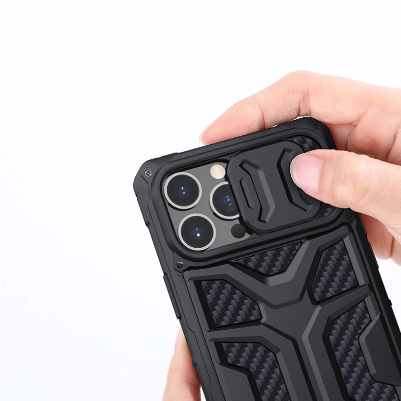 Nillkin Adventurer Case etui do iPhone 13 Pro pancerny pokrowiec z osłoną na aparat czarny - obrazek 6