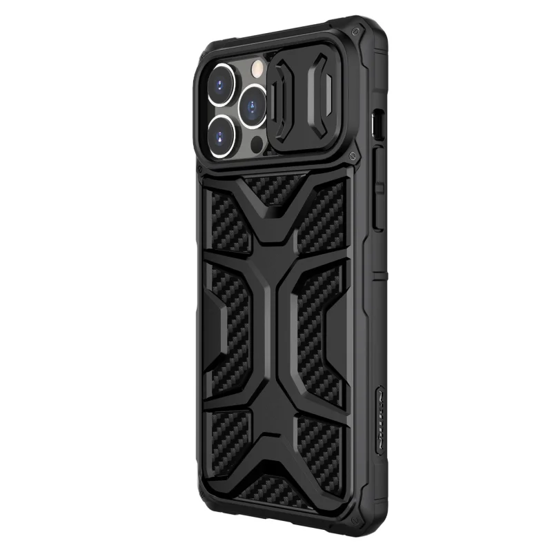 Nillkin Adventurer Case etui do iPhone 13 Pro pancerny pokrowiec z osłoną na aparat czarny - obrazek 2