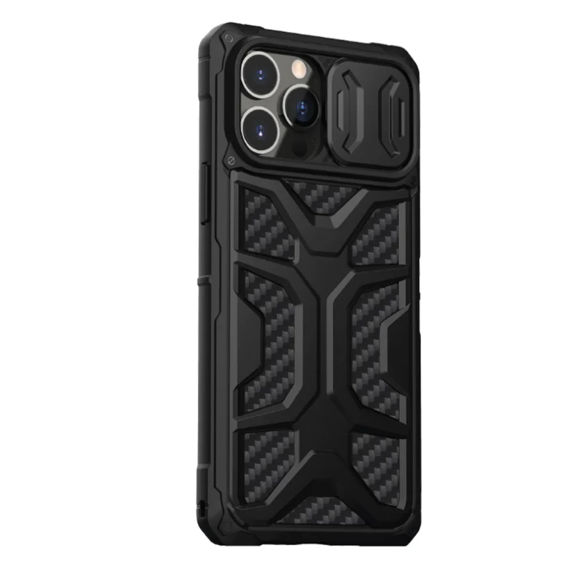 Nillkin Adventurer Case etui do iPhone 13 Pro pancerny pokrowiec z osłoną na aparat czarny - obrazek 3