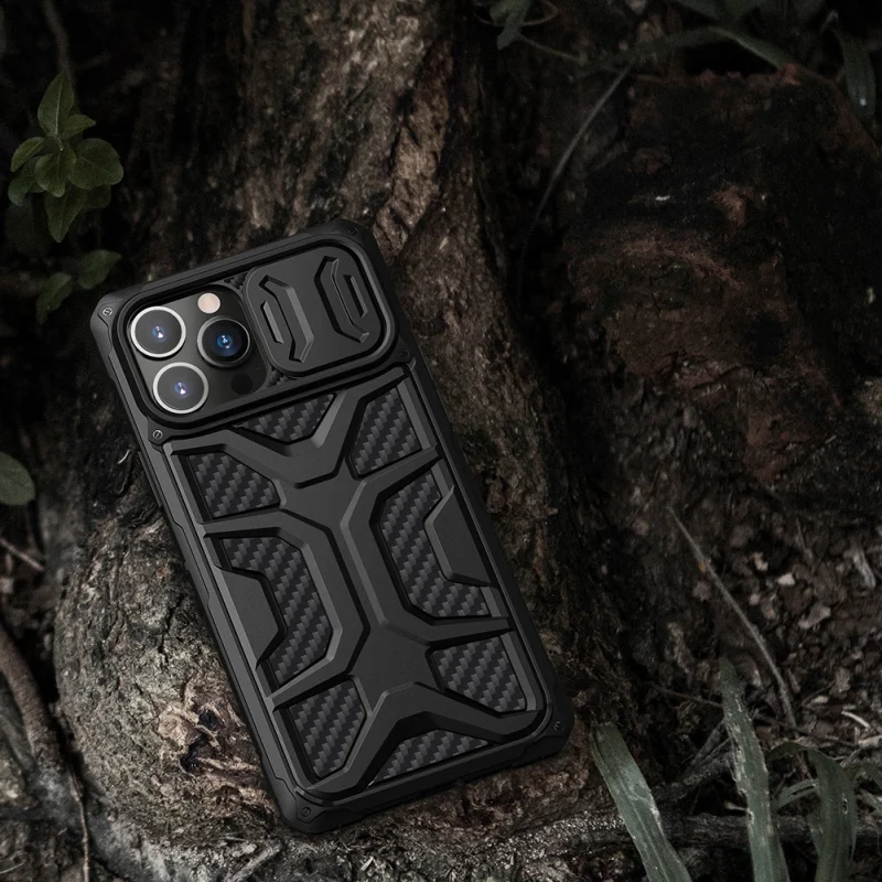 Nillkin Adventurer Case etui do iPhone 13 Pro pancerny pokrowiec z osłoną na aparat czarny - obrazek 7