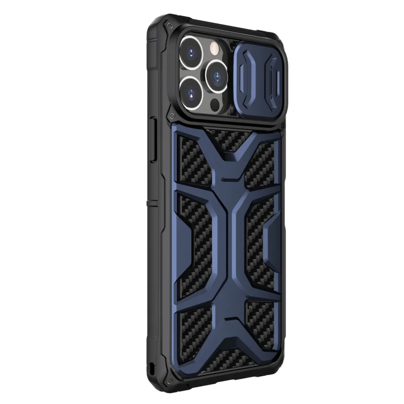 Nillkin Adventurer Case etui do iPhone 13 Pro pancerny pokrowiec z osłoną na aparat niebieski - obrazek 3