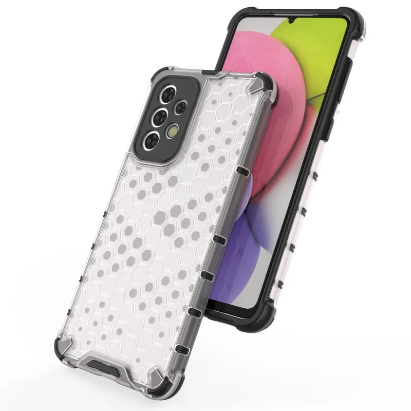 Honeycomb etui pancerny pokrowiec z żelową ramką Samsung Galaxy A33 5G czarny - obrazek 7