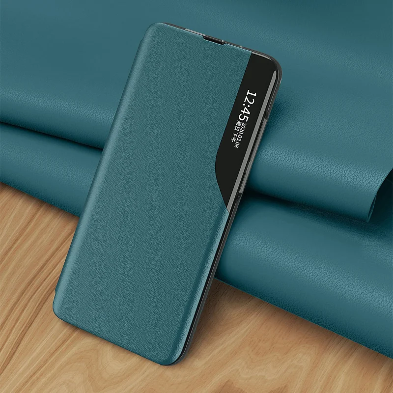 Eco Leather View Case elegancki futerał etui z klapką i funkcją podstawki Xiaomi Redmi Note 11 Pro+ 5G / 11 Pro 5G / 11 Pro czarny - obrazek 6