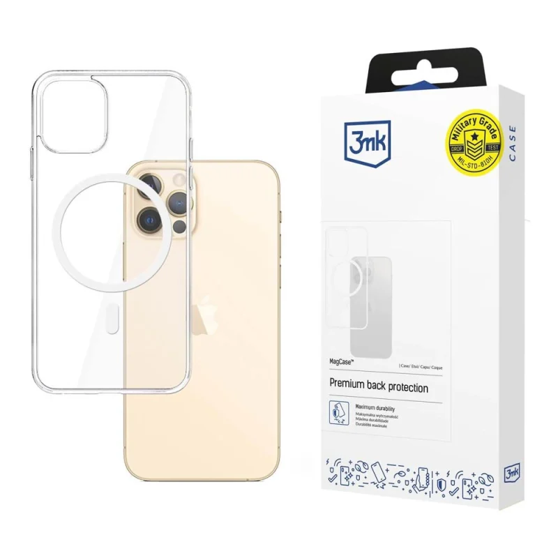 Etui 3mk Mag Case z MagSafe na iPhone 12 Pro Max - przezroczyste