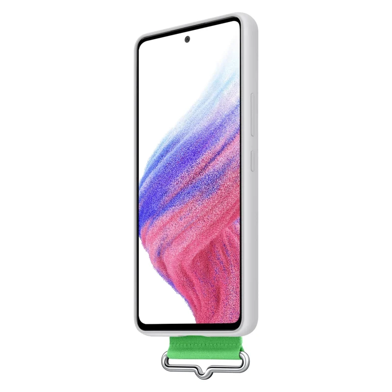 Samsung Strap Silicone Cover etui pokrowiec do Samsung Galaxy A53 5G biały (EF-GA536TWEGWW) - obrazek 7