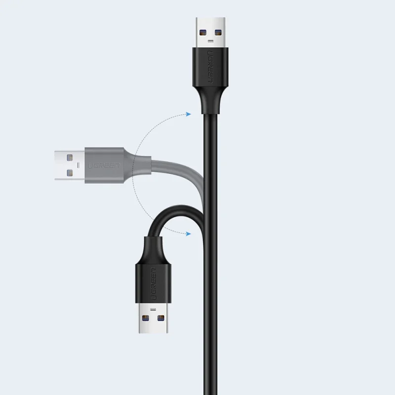 Ugreen przedłużka adapter USB 2.0 0,5m czarny (US103) - obrazek 2