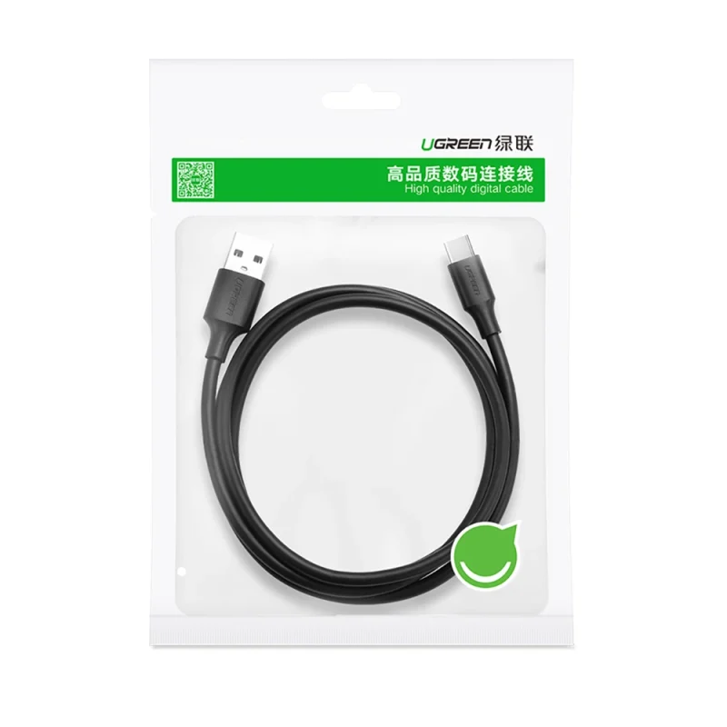 Kabel Ugreen US287 60114 USB-A / USB-C 3A 0.25m - czarny - obrazek 5