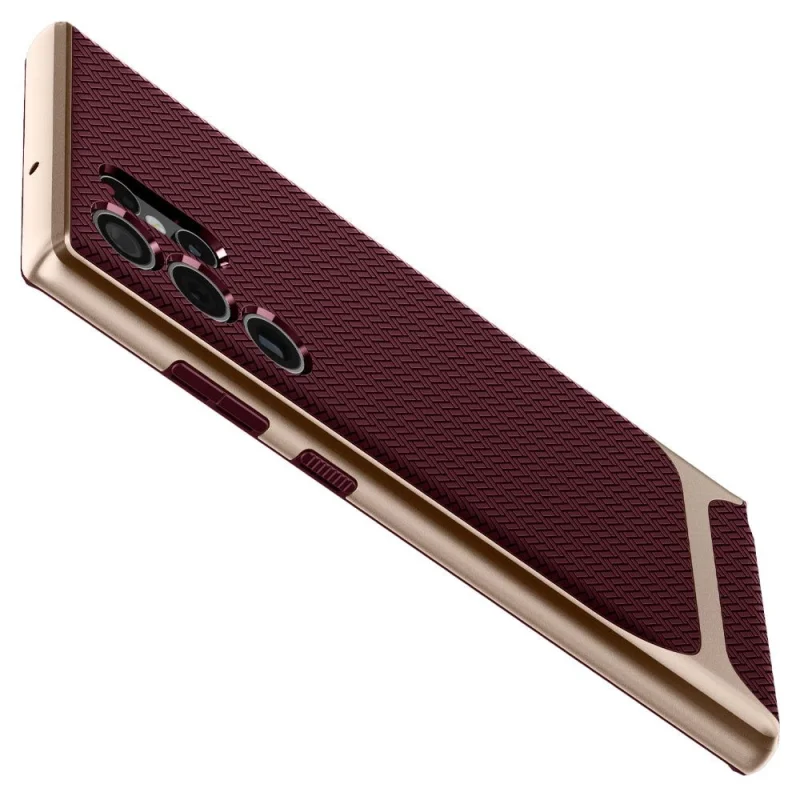 Etui Spigen Neo Hybrid na Samsung Galaxy S22 Ultra - burgundowe - obrazek 5